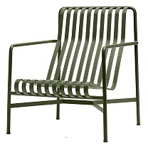 Palissade Lounge Chair High, сталь, порошковая окраска, оливковый