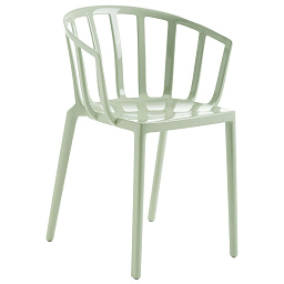05806-14 Kartell Venice кресло с широкими подлокотниками зеленого оттенка