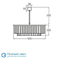 Pentagon Double Drum люстра Bella Figura CL449 75 CLEAR