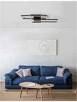 Triac Dimmable Matt Black Aluminium & Acrylic LED 55 Watt 220-240 Volt 3550Lm 3000K IP20 L: 90 W: 67 H: 9 cm