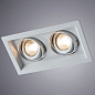 A6661PL-2WH Arte Lamp  точечный встраиваемый светильник GU10 2х50W — фото 1