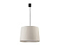 64315-44 SAMBA BLACK PENDANT LAMP E27ø500*350 BEIGE LAMPSHA подвесной светильник Faro barcelona — фото 1