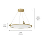 Jovian 29.75" LED Pendant Champagne Gold подвесной светильник 84314CG Kichler — фото 6