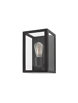 Sandy Black Die-Casting Aluminium Clear Glass LED E27 1x12 Watt 220-240 Volt IP54 Bulb Excluded L: 18 W: 17 H: 28 cm