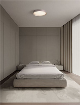 Triac Dimmable Coffee Brown Aluminium Matt White Acrylic LED 47 Watt 220-240 Volt 3525Lm 3000K IP20 D: 55 H: 8.5 cm
