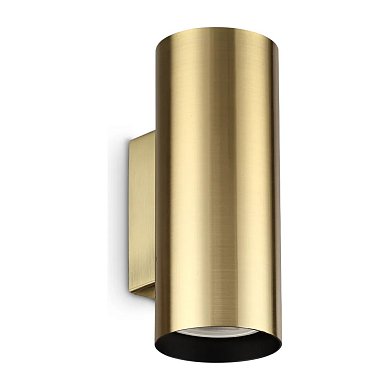 Настенный светильник Look AP2 ROUND D60 H150 Ideal Lux 369990, латунь