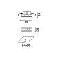 QJ77 Laser Blade XS iGuzzini Recessed Minimal section 5 LEDs - Tunable White - Wall Washer Longitudinal Glare Control