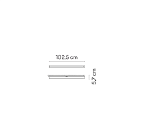 Halo Wall,Wall Grey L1 3000K,1-10V
