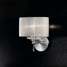9027/1A Chrome ice IDL Fashion настенное бра с хромированным корпусом и матовым плафоном