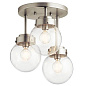 Strabo 12" 3 Light Semi Flush Brushed Nickel потолочный светильник 38249 Kichler