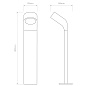 1131006 Soprano Bollard Astro lighting светильник для дорожек текстурированный чёрный — фото 2