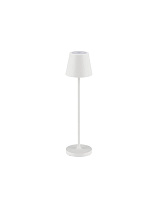 White Aluminium LED 2Watt 3.7 Volt 101 Lm 3000Κ IP54 Switch On/Off USB wire D:7 H: 28 cm