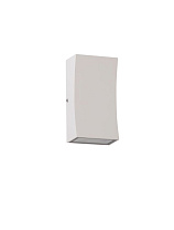 Sandy White Die-Casting Aluminium & Clear Glass LED 6Watt 220-240Volt 312Lm IP65 3000K L:6.5 W:3.8 H:12 cm