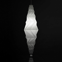 1697010A Artemide Minomushi подвесной светильник с удлинённым скрученным плафоном из белого материала