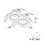 100004 9210 B-B Delta Light GRID Mini 67 In 2 встраиваемый точечный светильник — фото 1