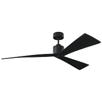 Adler 60 Ceiling Fan матовый черный с черными лопастями