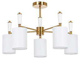 A4102PL-5PB Arte Lamp WAVERLEY люстра на штанге с шестью цилиндрическими абажурами