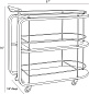 DW4001 Brays Bar Cart Arteriors барная тележка