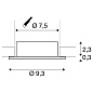 1007343 SLV NEW TRIA® 75 mount. ring round black монтажное кольцо — фото 6