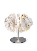 Настольная лампа Nightbloom Lladro, белая с золотом