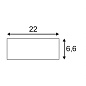 158791 SLV LED PANEL, основание потолочное, 22х10,3x5,1см, белый — фото 2