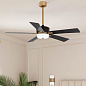 56" Icon 5 Blade LED Indoor Ceiling Fan Satin Black люстра-вентилятор 300395SBK Kichler — фото 5