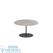 СТОЛИК BUTLER Ø60CM H35CM АНТРАЦИТОВЫЙ КЕРАМИЧЕСКИЙ CEMENTO LUMINOSO Royal Botania