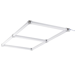 модульный потолочный светильник с соединенными секциями