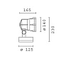 BU83 Woody iGuzzini Spotlight with base - Warm White COB LED - Integrated electronic control gear - Spot optic