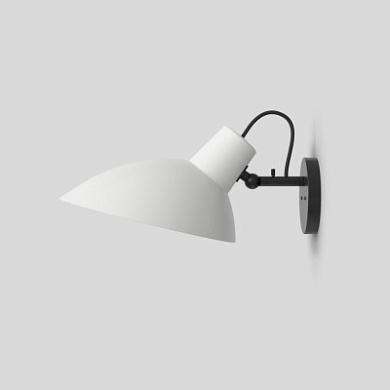 T02-W21-00BW Astep VV Cinquanta Wall AP настенный светильник с поворотным кронштейном белый; чёрный