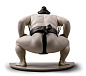 SUMO FIGHTER Фарфоровый декоративный предмет Lladro 1009080