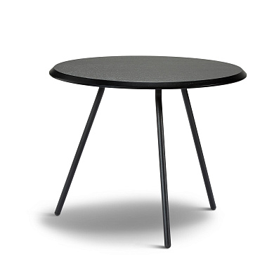 Soround coffee table Black ash O60xH49  Woud, кофейный столик