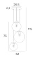 Подвесной светильник FORYOU 3 o26 Davidts lighting — фото 8