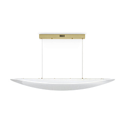 FR5441PL-L40G Freya Cloud подвесной светильник с плоским стеклянным рассеивателем и золотистым креплением