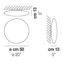 MORIS PP 50 Vistosi Moris настенный цилиндрический светильник чёрный