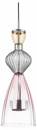 814003 Lightstar Belle подвесной светильник с цветным стеклянным плафоном и хромированной арматурой