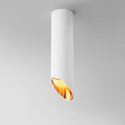 C044CL-01-25GU10-W Maytoni Lipari потолочный светильник белого цвета с золотистым внутренним покрытием