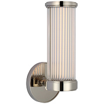 Ranier Single Bath Light полированный никель с прозрачными стеклянными стержнями
