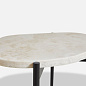 La Terra occasional table Small Ivory Woud, кофейный столик — фото 1