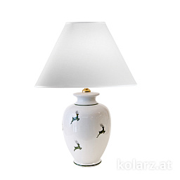 731.70W.100 Kolarz Nonna настольная лампа с коническим абажуром, белая