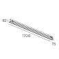 Infinite Pro 1700mm Recessed Microprisma Emergency Leds C4 линейная система освещения — фото 1