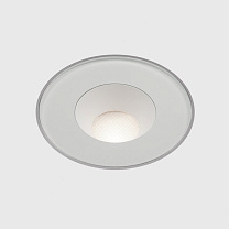 up in-line 165 circular, anti-glare louvre incl., gear excl., white