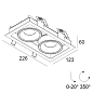 100084 9030 B-B Delta Light GRID Mini In 2 Мягкий утопленный светильник — фото 1