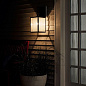 Lahden 21.75" 1 Light Outdoor Wall Light with Clear Seeded Glass Weathered Zinc уличный настенный светильник 59007WZC Kichler