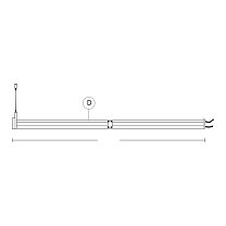 Airtek One AC303TDINT, D — концевая, длинная, алюминий полуглянцевый