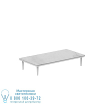STYLETTO LOUNGE 140 СТОЛ БЕЛАЯ КЕРАМИЧЕСКАЯ СТОЛЕШНИЦА BIANCO STATUARIO Royal Botania