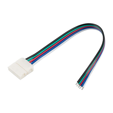 проводной коннектор для подключения питания к RGBW светодиодной ленте