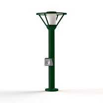 Bermude N° 3; Frosted glass E27 105W Plug; Fir green