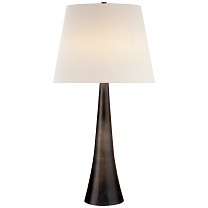 Dover Table Lamp состаренное железо с льняным абажуром