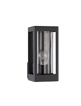 Dark Anthracite Aluminum & Clear Glass LED E27 1x12 Watt 220-240 Volt Bulb Excluded IP54 L: 11 W: 15 H: 24.5 cm